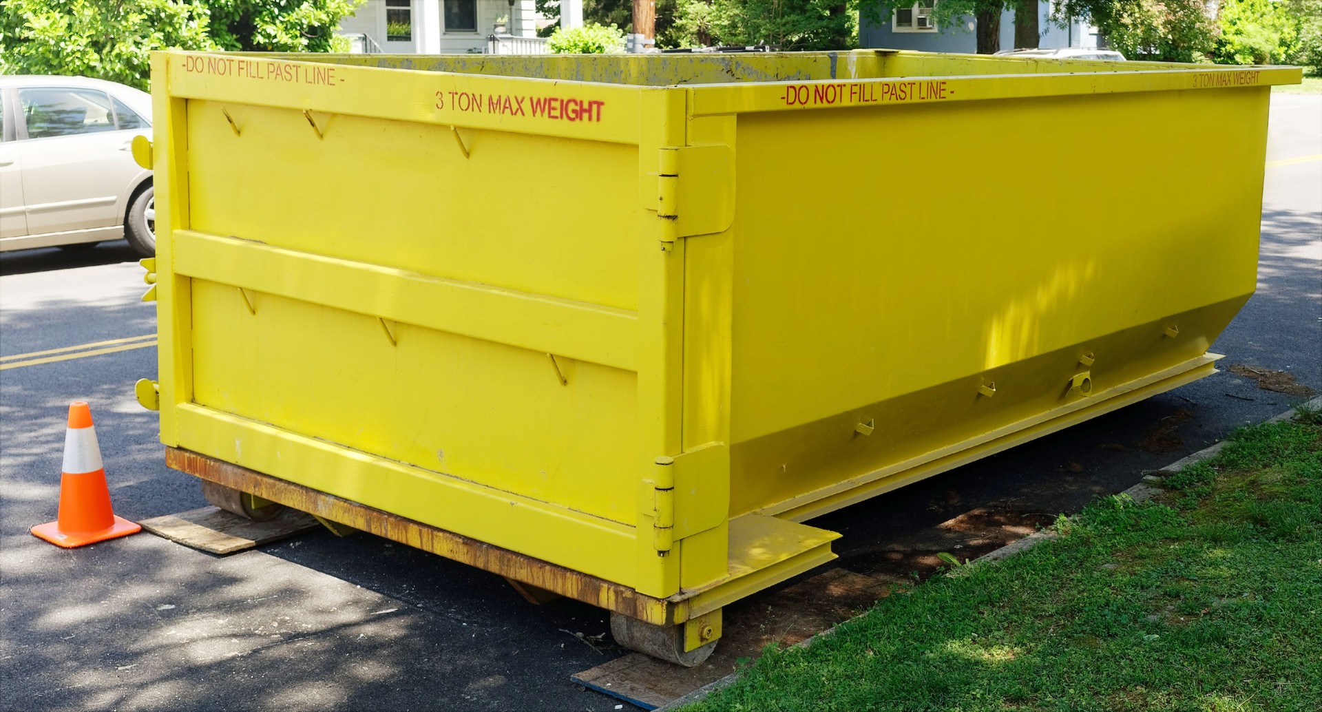 Yellow Dumpster